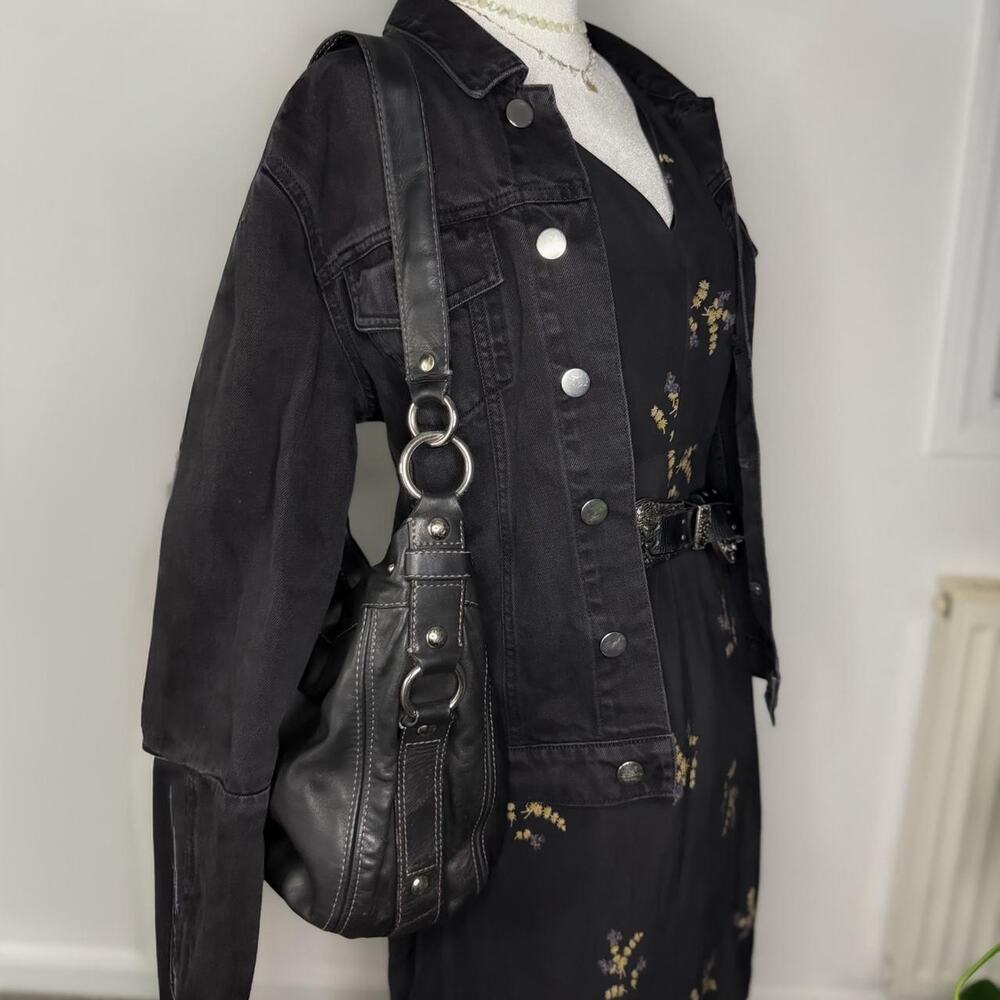 Mads Nørgaard Black Denim Jacket | Jessie Words Style | Size 38 (M)